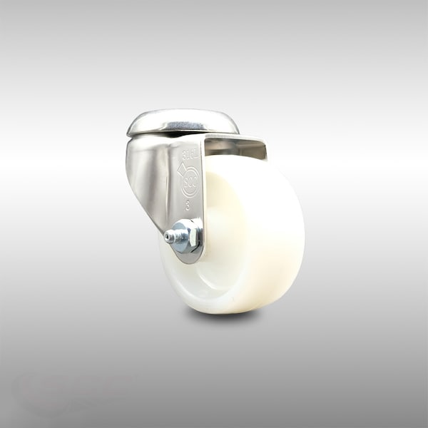 3 Inch 316SS Nylon Wheel Swivel Bolt Hole Caster